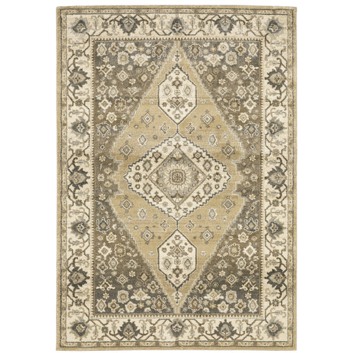 Oriental Weavers Florence 661I6 Beige/ Grey 6'7"" x 9'6"" Indoor Area Rug F661I6200290ST