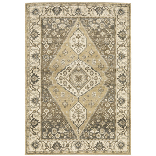 Oriental Weavers Florence 661I6 Beige/ Grey 9'10"" x 12'10"" Indoor Area Rug F661I6300390ST