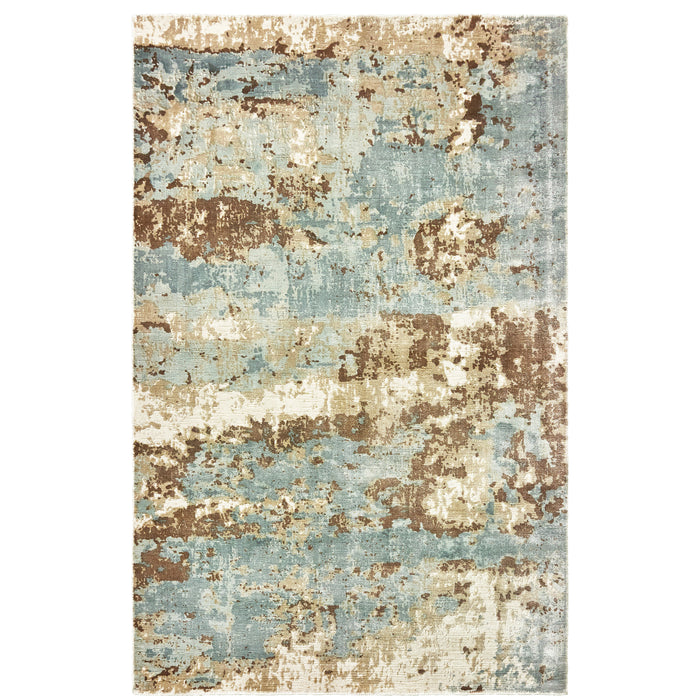 Oriental Weavers Formations 70001 Blue/ Brown 10' x 14' Indoor Area Rug F70001305427ST