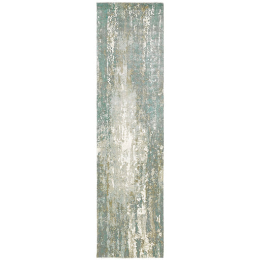 Oriental Weavers Formations 70002 Blue/ Grey 2'6"" x 10' Indoor Area Rug F70002076305ST