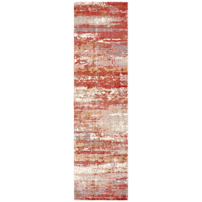 Oriental Weavers Formations 70004 Pink/ Red 2'6"" x 10' Indoor Area Rug F70004076305ST