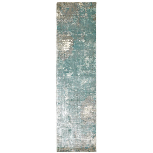 Oriental Weavers Formations 70005 Blue/ Grey 2'6"" x 10' Indoor Area Rug F70005076305ST