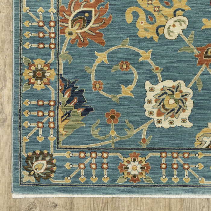 Oriental Weavers Francesca FR01E Blue/ Multi 9'10"" x 12'10"" Indoor Area Rug FFR01E300394ST