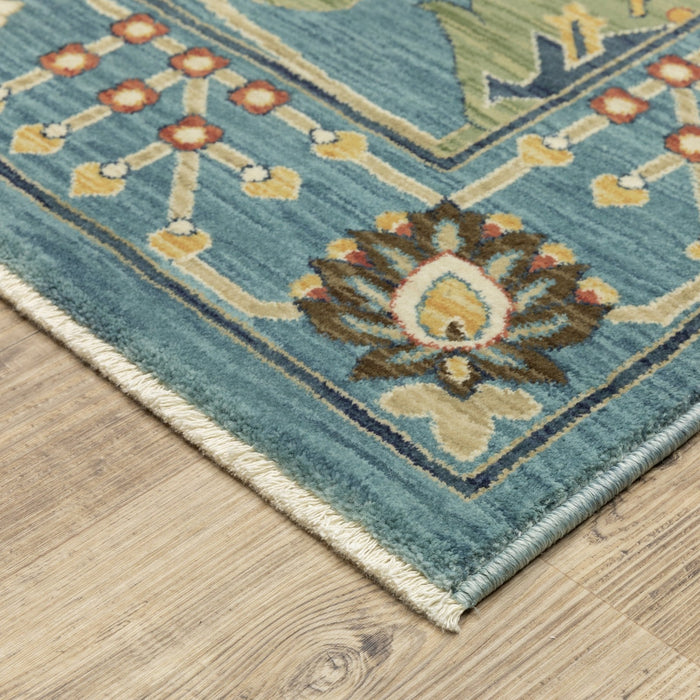Oriental Weavers Francesca FR01E Blue/ Multi 9'10"" x 12'10"" Indoor Area Rug FFR01E300394ST