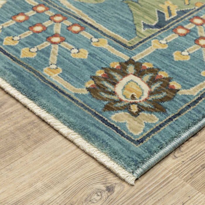 Oriental Weavers Francesca FR01E Blue/ Multi 6'7"" x 9'6"" Indoor Area Rug FFR01E200296ST