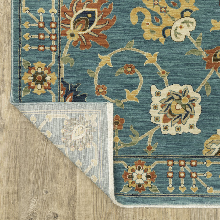 Oriental Weavers Francesca FR01E Blue/ Multi 6'7"" x 9'6"" Indoor Area Rug FFR01E200296ST