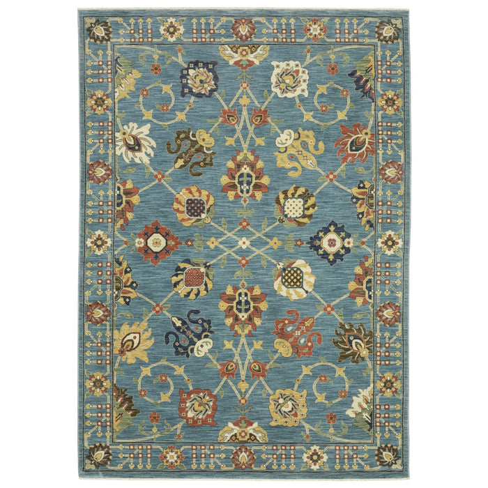 Oriental Weavers Francesca FR01E Blue/ Multi 9'10"" x 12'10"" Indoor Area Rug FFR01E300394ST