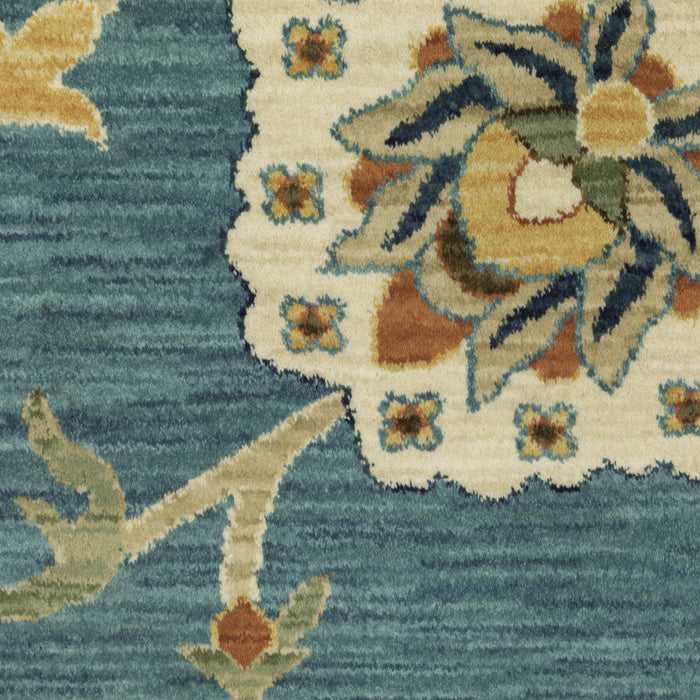 Oriental Weavers Francesca FR01E Blue/ Multi 6'7"" x 9'6"" Indoor Area Rug FFR01E200296ST