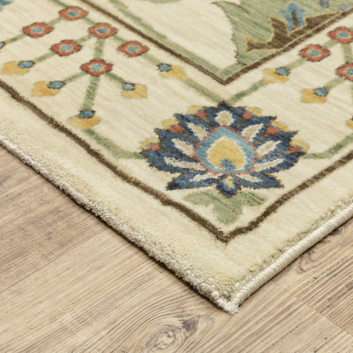Oriental Weavers Francesca FR01G Ivory/ Multi 9'10"" x 12'10"" Indoor Area Rug FFR01G300394ST