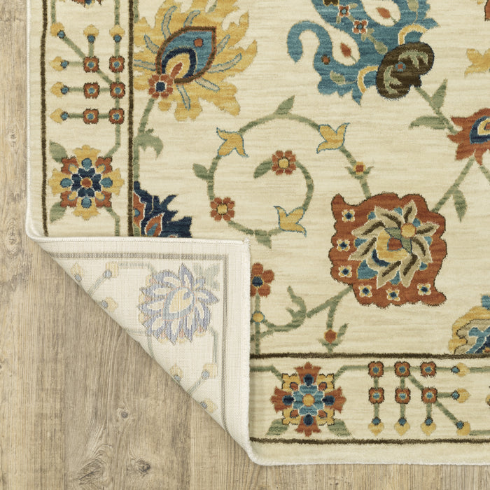 Oriental Weavers Francesca FR01G Ivory/ Multi 9'10"" x 12'10"" Indoor Area Rug FFR01G300394ST