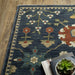 Oriental Weavers Francesca FR02L Blue/Gold 7'10"" x 10'10"" Indoor Area Rug FFR02L240340ST