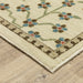 Oriental Weavers Francesca FR02M Ivory/Gold 6'7"" x 9'6"" Indoor Area Rug FFR02M200296ST