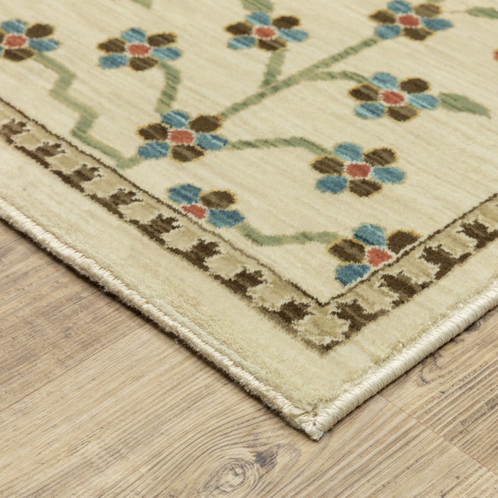Oriental Weavers Francesca FR02M Ivory/Gold 7'10"" x 10'10"" Indoor Area Rug FFR02M240340ST