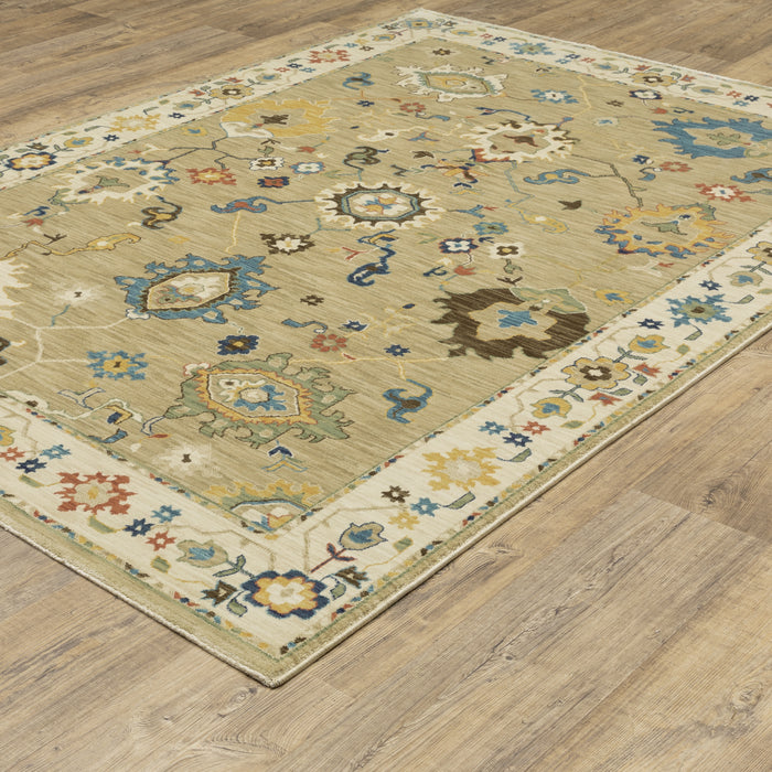 Oriental Weavers Francesca FR04E Beige/ Multi 6'7"" x 9'6"" Indoor Area Rug FFR04E200296ST