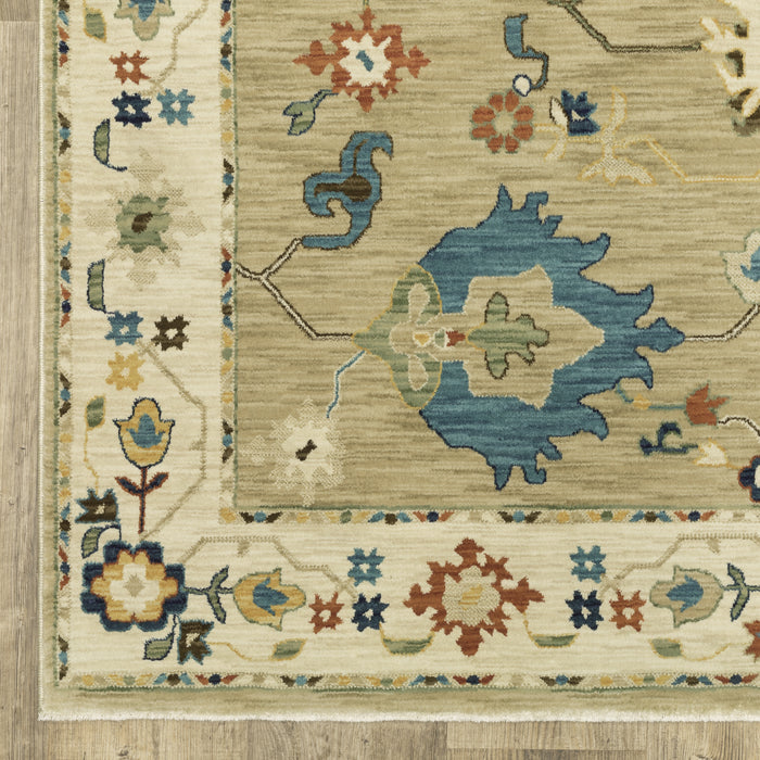 Oriental Weavers Francesca FR04E Beige/ Multi 9'10"" x 12'10"" Indoor Area Rug FFR04E300394ST