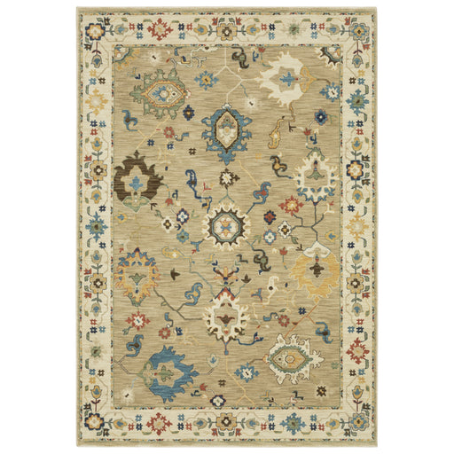 Oriental Weavers Francesca FR04E Beige/ Multi 6'7"" x 9'6"" Indoor Area Rug FFR04E200296ST