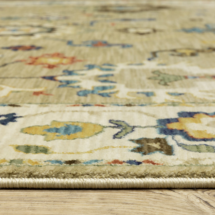 Oriental Weavers Francesca FR04E Beige/ Multi 7'10"" x 10'10"" Indoor Area Rug FFR04E240340ST