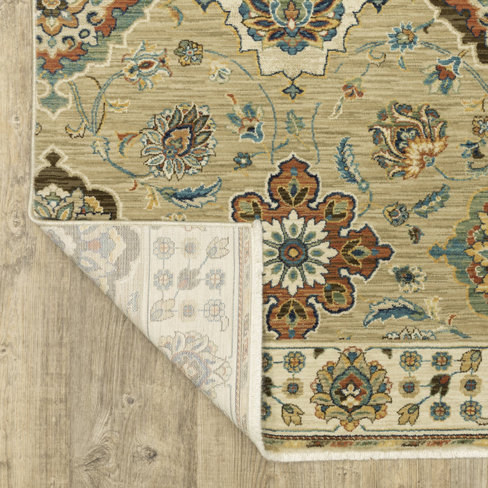 Oriental Weavers Francesca FR05D Tan/Multi 9'10"" x 12'10"" Indoor Area Rug FFR05D300394ST