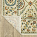 Oriental Weavers Francesca FR07A Ivory/ Multi 7'10"" x 10'10"" Indoor Area Rug FFR07A240340ST