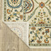 Oriental Weavers Francesca FR07A Ivory/ Multi 6'7"" x 9'6"" Indoor Area Rug FFR07A200296ST