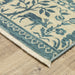 Oriental Weavers Francesca FR08H Ivory/Blue 9'10"" x 12'10"" Indoor Area Rug FFR08H300394ST