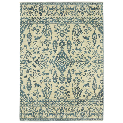 Oriental Weavers Francesca FR08H Ivory/Blue 7'10"" x 10'10"" Indoor Area Rug FFR08H240340ST