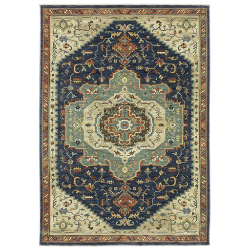 Oriental Weavers Francesca FR09F Blue/ Multi 9'10"" x 12'10"" Indoor Area Rug FFR09F300394ST
