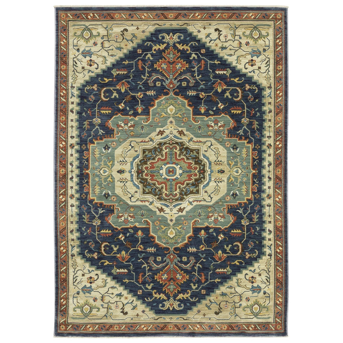 Oriental Weavers Francesca FR09F Blue/ Multi 9'10"" x 12'10"" Indoor Area Rug FFR09F300394ST