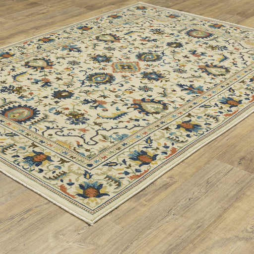 Oriental Weavers Francesca FR10A Ivory/ Multi 6'7"" x 9'6"" Indoor Area Rug FFR10A200296ST