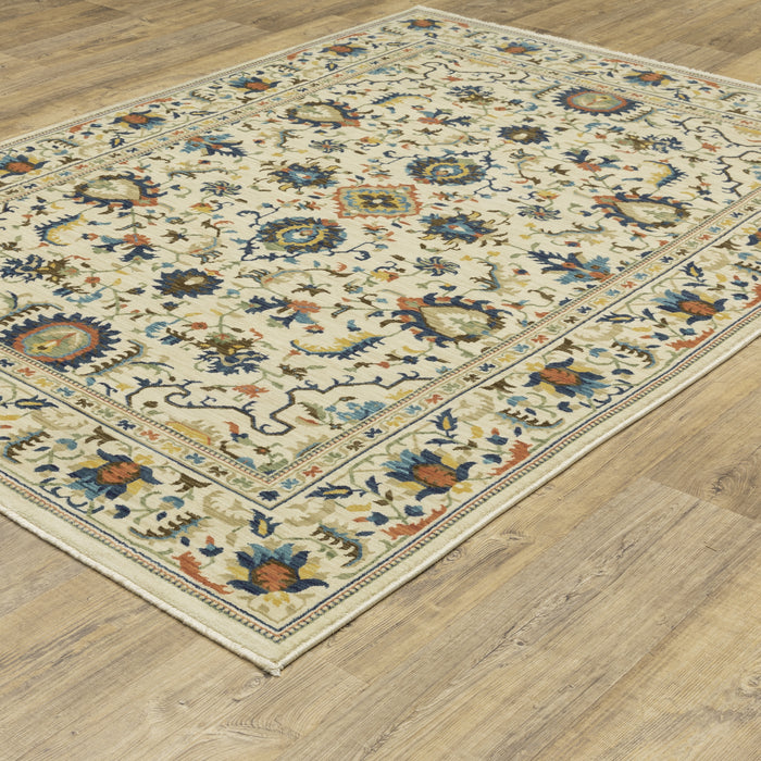 Oriental Weavers Francesca FR10A Ivory/ Multi 9'10"" x 12'10"" Indoor Area Rug FFR10A300394ST