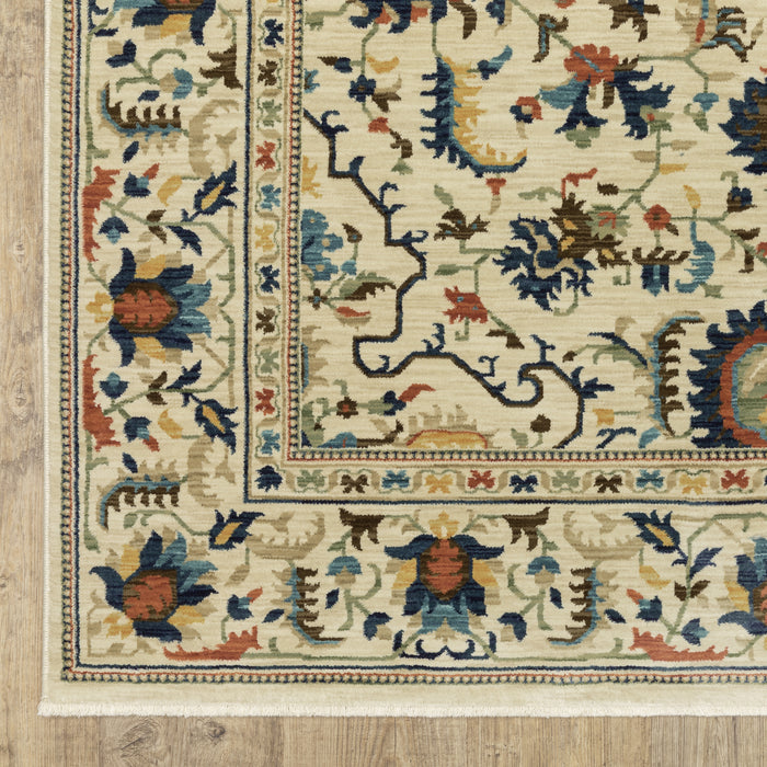 Oriental Weavers Francesca FR10A Ivory/ Multi 9'10"" x 12'10"" Indoor Area Rug FFR10A300394ST