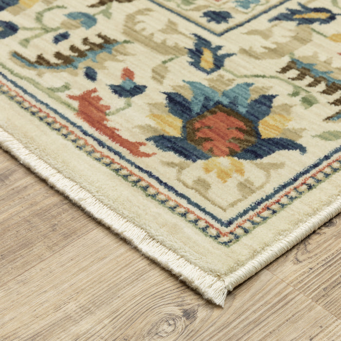 Oriental Weavers Francesca FR10A Ivory/ Multi 9'10"" x 12'10"" Indoor Area Rug FFR10A300394ST