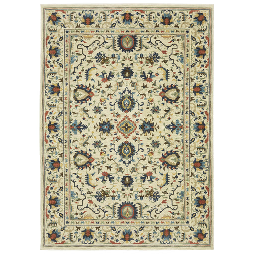Oriental Weavers Francesca FR10A Ivory/ Multi 9'10"" x 12'10"" Indoor Area Rug FFR10A300394ST
