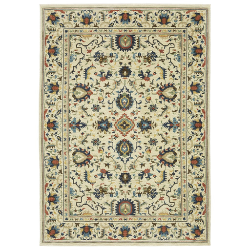 Oriental Weavers Francesca FR10A Ivory/ Multi 7'10"" x 10'10"" Indoor Area Rug FFR10A240340ST