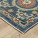 Oriental Weavers Francesca FR11B Blue/ Rust 6'7"" x 9'6"" Indoor Area Rug FFR11B200296ST