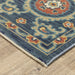 Oriental Weavers Francesca FR11B Blue/ Rust 9'10"" x 12'10"" Indoor Area Rug FFR11B300394ST