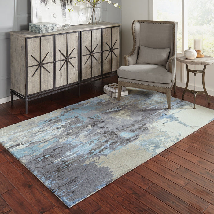 Oriental Weavers Galaxy 21906 Blue/ Grey 8' x 10' Indoor Area Rug G21906244305ST