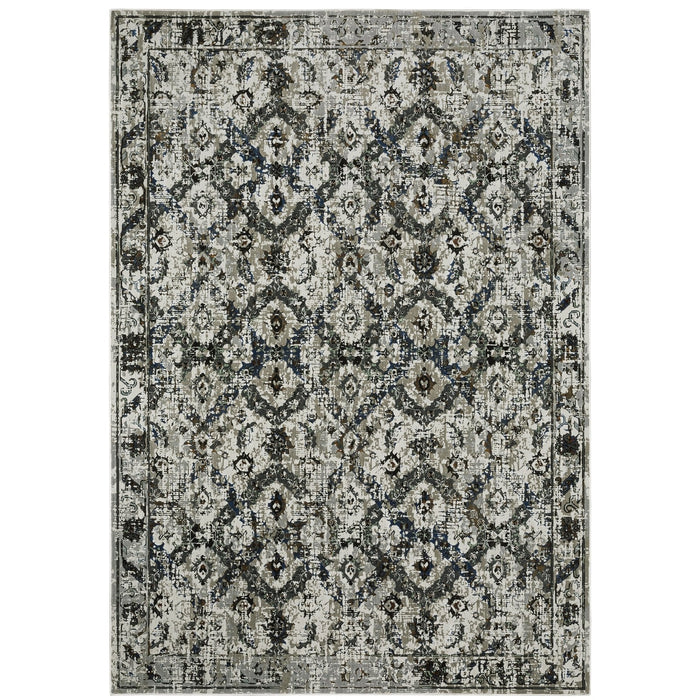 Oriental Weavers Gemini 1003E Charcoal/ Grey 9'10"" x 12'10"" Indoor Area Rug G1003E300390ST
