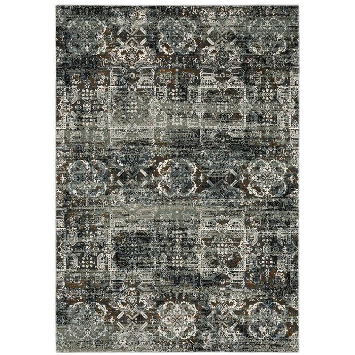 Oriental Weavers Gemini 2060V Charcoal/ Multi 6'7"" x 9'6"" Indoor Area Rug G2060V200290ST