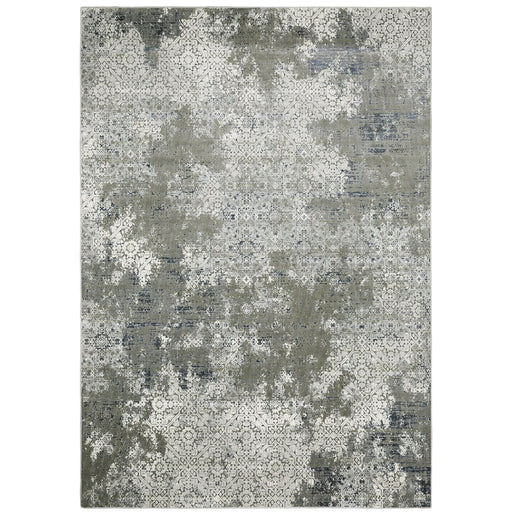 Oriental Weavers Gemini 002H2 Ivory/ Grey 7'10"" x 10'10"" Indoor Area Rug G002H2240330ST