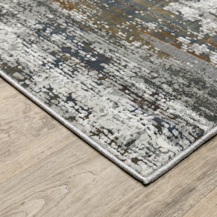 Oriental Weavers Gemini 4151U Charcoal/ Grey 9'10"" x 12'10"" Indoor Area Rug G4151U300390ST