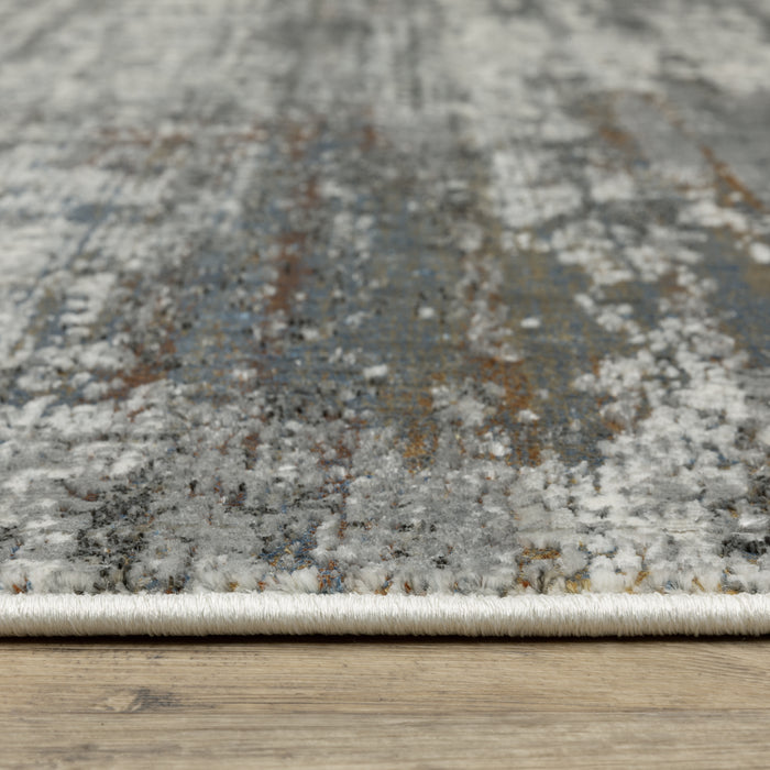 Oriental Weavers Gemini 4151U Charcoal/ Grey 6'7"" x 9'6"" Indoor Area Rug G4151U200290ST