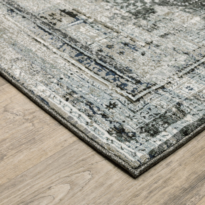 Oriental Weavers Gemini 070N2 Charcoal/ Grey 9'10"" x 12'10"" Indoor Area Rug G070N2300390ST