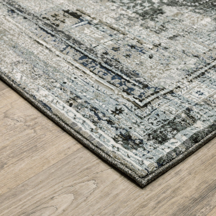 Oriental Weavers Gemini 070N2 Charcoal/ Grey 7'10"" x 10'10"" Indoor Area Rug G070N2240330ST