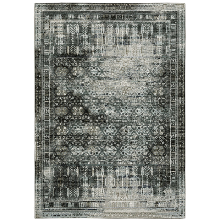 Oriental Weavers Gemini 070N2 Charcoal/ Grey 9'10"" x 12'10"" Indoor Area Rug G070N2300390ST