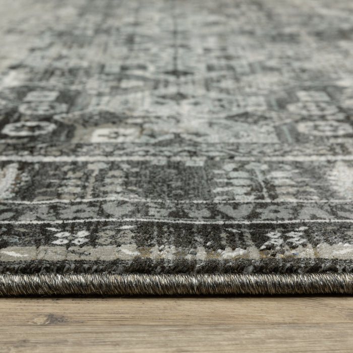 Oriental Weavers Gemini 070N2 Charcoal/ Grey 9'10"" x 12'10"" Indoor Area Rug G070N2300390ST