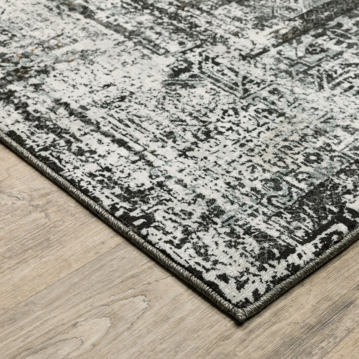 Oriental Weavers Gemini 090O2 Charcoal/ Grey 9'10"" x 12'10"" Indoor Area Rug G090O2300390ST