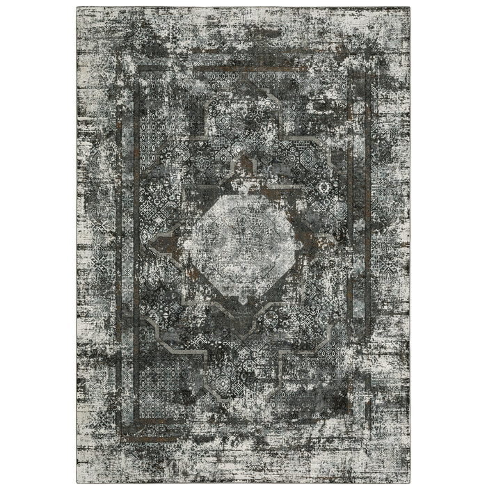 Oriental Weavers Gemini 090O2 Charcoal/ Grey 9'10"" x 12'10"" Indoor Area Rug G090O2300390ST
