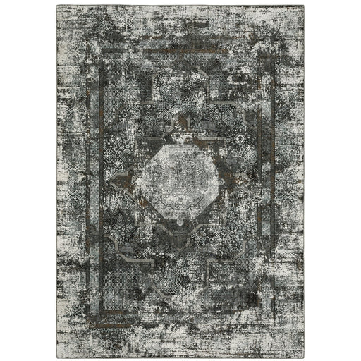 Oriental Weavers Gemini 090O2 Charcoal/ Grey 6'7"" x 9'6"" Indoor Area Rug G090O2200290ST