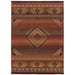 Oriental Weavers Generations 1506C Red/ Beige 7'10"" x 11' Indoor Area Rug G1506C240340ST